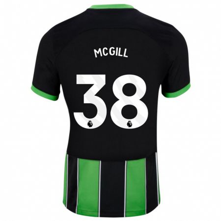 Kandiny Férfi Tom Mcgill #38 Fekete Zöld Idegenbeli Jersey 2023/24 Mez Póló Ing