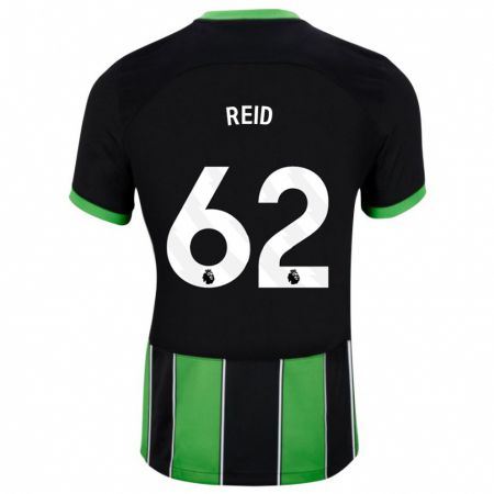 Kandiny Férfi Tommy Reid #62 Fekete Zöld Idegenbeli Jersey 2023/24 Mez Póló Ing