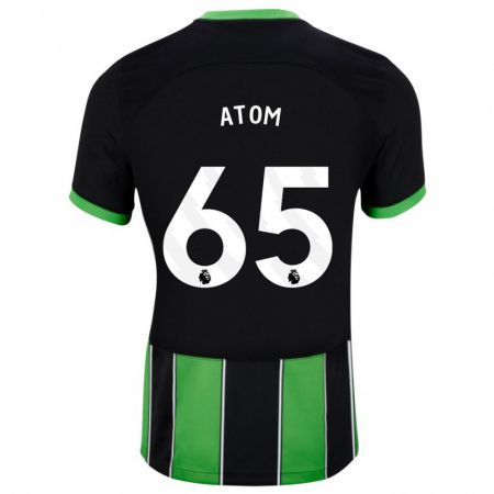 Kandiny Férfi Noel Atom #65 Fekete Zöld Idegenbeli Jersey 2023/24 Mez Póló Ing