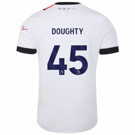 Kandiny Férfi Alfie Doughty #45 Fehér Idegenbeli Jersey 2023/24 Mez Póló Ing