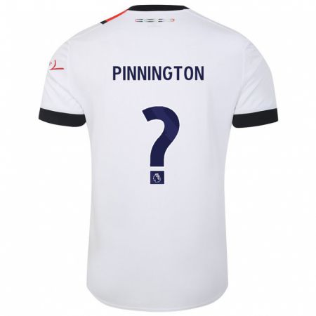 Kandiny Férfi Jacob Pinnington #0 Fehér Idegenbeli Jersey 2023/24 Mez Póló Ing
