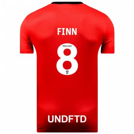 Kandiny Férfi Jamie Finn #8 Piros Idegenbeli Jersey 2023/24 Mez Póló Ing