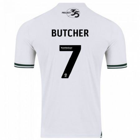 Kandiny Férfi Matt Butcher #7 Fehér Idegenbeli Jersey 2023/24 Mez Póló Ing