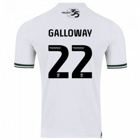 Kandiny Férfi Brendan Galloway #22 Fehér Idegenbeli Jersey 2023/24 Mez Póló Ing