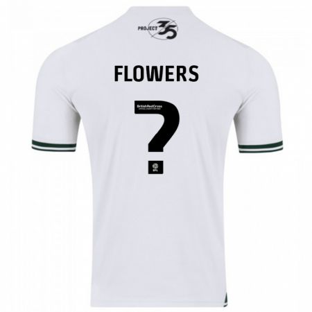 Kandiny Férfi Lewis Flowers #0 Fehér Idegenbeli Jersey 2023/24 Mez Póló Ing