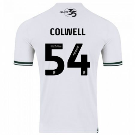 Kandiny Férfi Lewis Colwell #54 Fehér Idegenbeli Jersey 2023/24 Mez Póló Ing