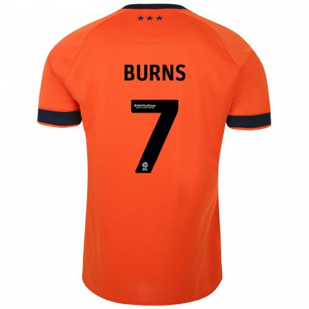 Kandiny Férfi Wes Burns #7 Narancs Idegenbeli Jersey 2023/24 Mez Póló Ing