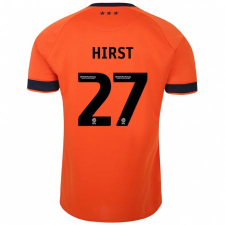 Kandiny Férfi George Hirst #27 Narancs Idegenbeli Jersey 2023/24 Mez Póló Ing