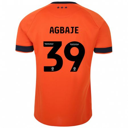 Kandiny Férfi Edwin Agbaje #39 Narancs Idegenbeli Jersey 2023/24 Mez Póló Ing