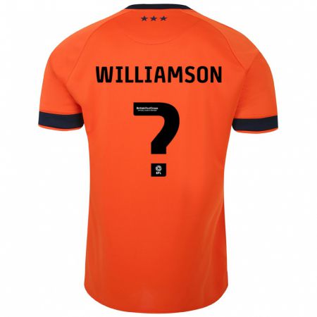 Kandiny Férfi Woody Williamson #0 Narancs Idegenbeli Jersey 2023/24 Mez Póló Ing