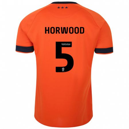 Kandiny Férfi Bonnie Horwood #5 Narancs Idegenbeli Jersey 2023/24 Mez Póló Ing