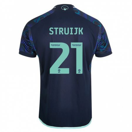 Kandiny Férfi Pascal Struijk #21 Kék Idegenbeli Jersey 2023/24 Mez Póló Ing