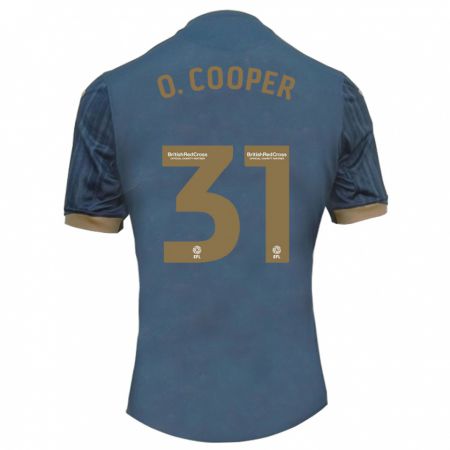 Kandiny Férfi Oliver Cooper #31 Sötét Kékeszöld Idegenbeli Jersey 2023/24 Mez Póló Ing