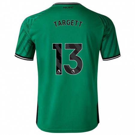Kandiny Férfi Matt Targett #13 Zöld Idegenbeli Jersey 2023/24 Mez Póló Ing