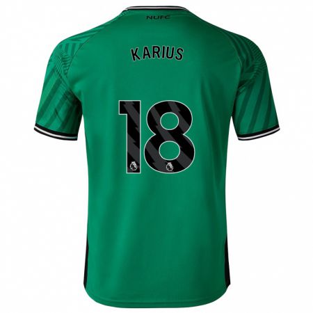 Kandiny Férfi Loris Karius #18 Zöld Idegenbeli Jersey 2023/24 Mez Póló Ing