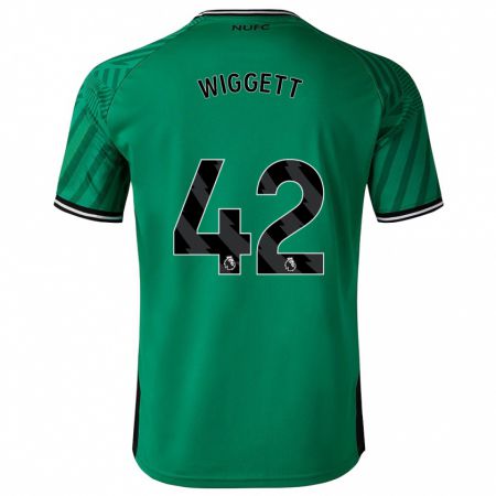 Kandiny Férfi Charlie Wiggett #42 Zöld Idegenbeli Jersey 2023/24 Mez Póló Ing