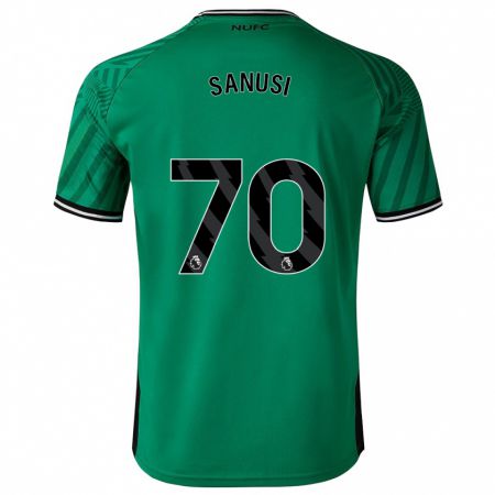 Kandiny Férfi Trevan Sanusi #70 Zöld Idegenbeli Jersey 2023/24 Mez Póló Ing