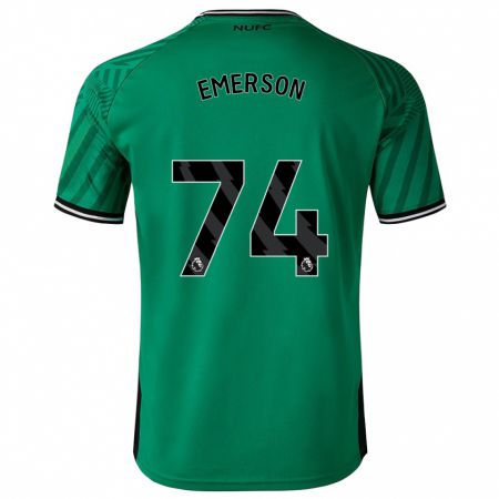 Kandiny Férfi Johnny Emerson #74 Zöld Idegenbeli Jersey 2023/24 Mez Póló Ing