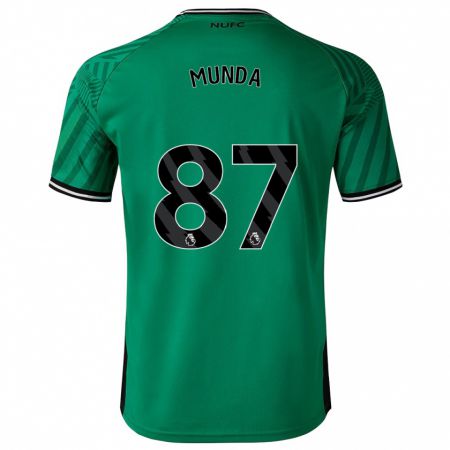 Kandiny Férfi Anthony Munda #87 Zöld Idegenbeli Jersey 2023/24 Mez Póló Ing
