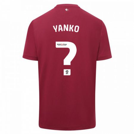 Kandiny Férfi Nativ Yanko #0 Piros Idegenbeli Jersey 2023/24 Mez Póló Ing