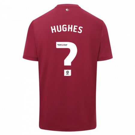 Kandiny Férfi Caleb Hughes #0 Piros Idegenbeli Jersey 2023/24 Mez Póló Ing