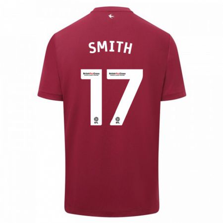 Kandiny Férfi Hollie Smith #17 Piros Idegenbeli Jersey 2023/24 Mez Póló Ing