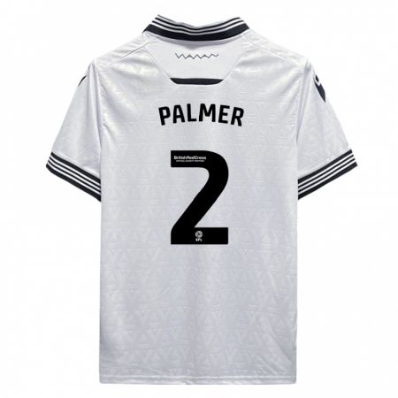 Kandiny Férfi Liam Palmer #2 Fehér Idegenbeli Jersey 2023/24 Mez Póló Ing