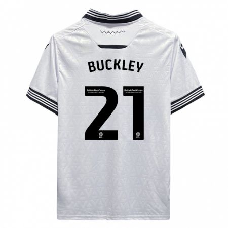 Kandiny Férfi John Buckley #21 Fehér Idegenbeli Jersey 2023/24 Mez Póló Ing