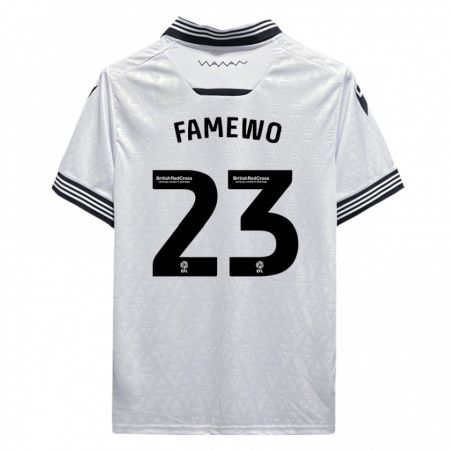 Kandiny Férfi Akin Famewo #23 Fehér Idegenbeli Jersey 2023/24 Mez Póló Ing