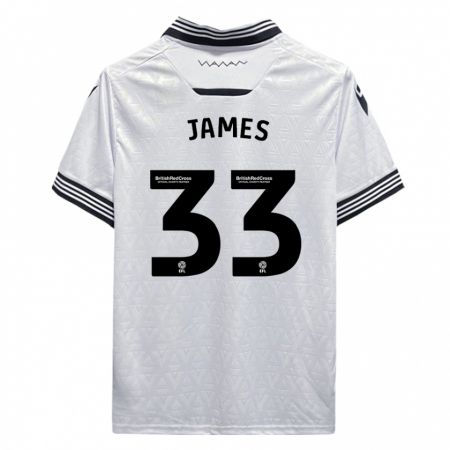 Kandiny Férfi Reece James #33 Fehér Idegenbeli Jersey 2023/24 Mez Póló Ing
