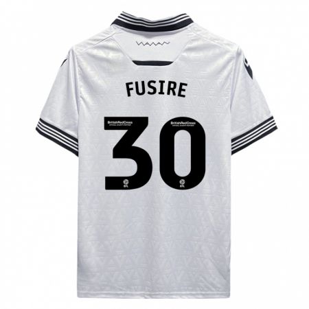 Kandiny Férfi Sean Fusire #30 Fehér Idegenbeli Jersey 2023/24 Mez Póló Ing