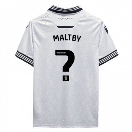 Kandiny Férfi Mackenzie Maltby #0 Fehér Idegenbeli Jersey 2023/24 Mez Póló Ing