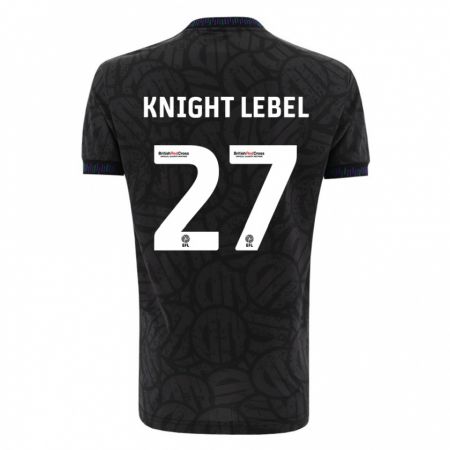 Kandiny Férfi Jamie Knight-Lebel #27 Fekete Idegenbeli Jersey 2023/24 Mez Póló Ing