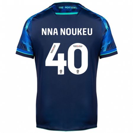 Kandiny Férfi Blondy Nna Noukeu #40 Haditengerészet Idegenbeli Jersey 2023/24 Mez Póló Ing