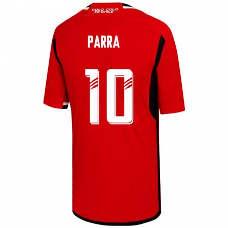 Kandiny Férfi Pablo Parra #10 Piros Idegenbeli Jersey 2023/24 Mez Póló Ing