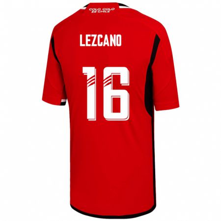 Kandiny Férfi Darío Lezcano #16 Piros Idegenbeli Jersey 2023/24 Mez Póló Ing