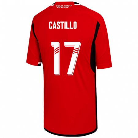 Kandiny Férfi Fabián Castillo #17 Piros Idegenbeli Jersey 2023/24 Mez Póló Ing