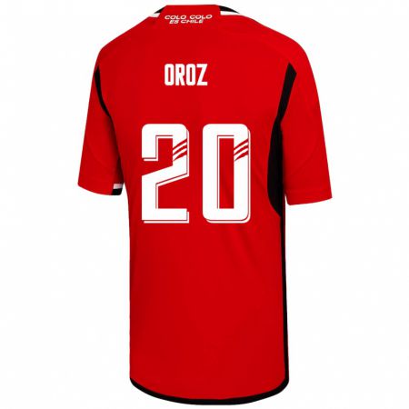 Kandiny Férfi Alexander Oroz #20 Piros Idegenbeli Jersey 2023/24 Mez Póló Ing