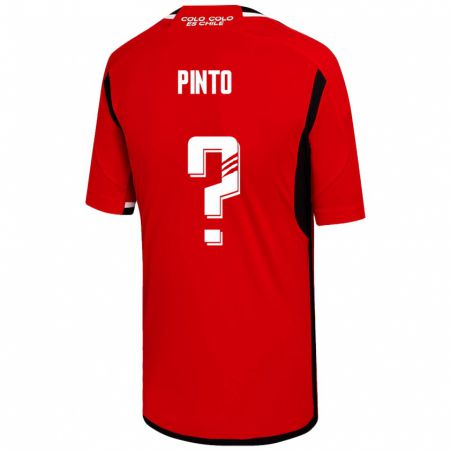 Kandiny Férfi Matías Pinto #0 Piros Idegenbeli Jersey 2023/24 Mez Póló Ing