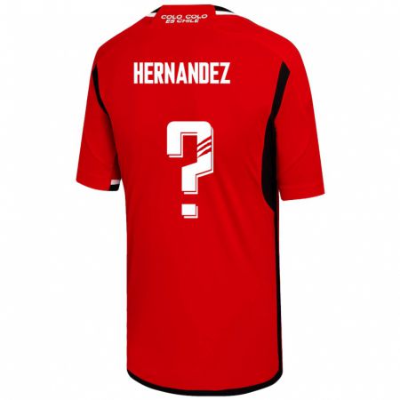 Kandiny Férfi Leandro Hernández #0 Piros Idegenbeli Jersey 2023/24 Mez Póló Ing