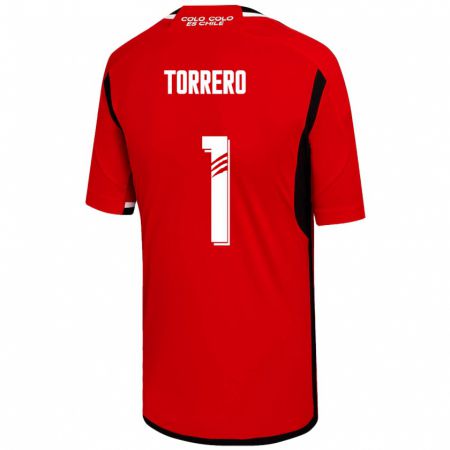 Kandiny Férfi Ryann Torrero #1 Piros Idegenbeli Jersey 2023/24 Mez Póló Ing