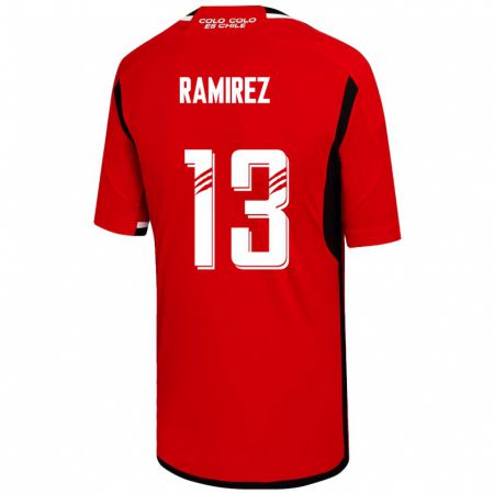 Kandiny Férfi Fernanda Ramírez #13 Piros Idegenbeli Jersey 2023/24 Mez Póló Ing