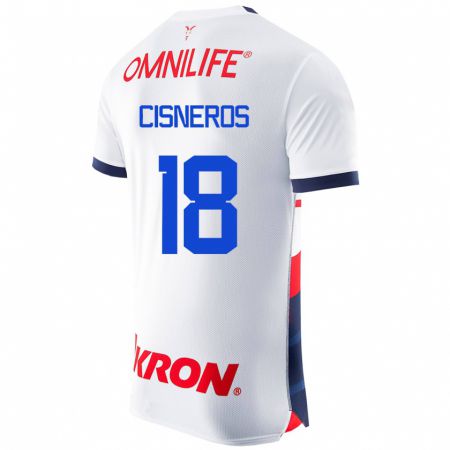 Kandiny Férfi Ronaldo Cisneros #18 Fehér Idegenbeli Jersey 2023/24 Mez Póló Ing