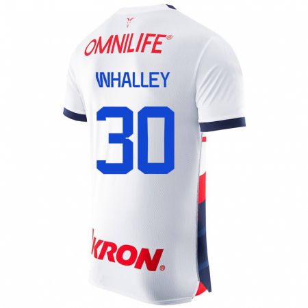 Kandiny Férfi Óscar Whalley #30 Fehér Idegenbeli Jersey 2023/24 Mez Póló Ing