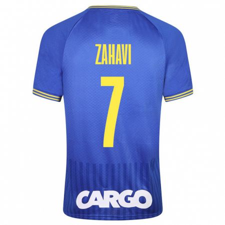 Kandiny Férfi Eran Zahavi #7 Kék Idegenbeli Jersey 2023/24 Mez Póló Ing