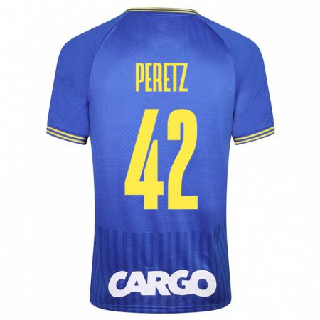 Kandiny Férfi Dor Peretz #42 Kék Idegenbeli Jersey 2023/24 Mez Póló Ing