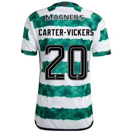 Kandiny Női Cameron Carter-Vickers #20 Zöld Hazai Jersey 2023/24 Mez Póló Ing