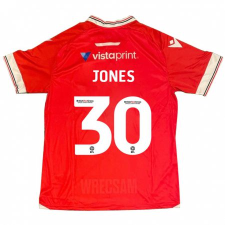 Kandiny Női James Jones #30 Piros Hazai Jersey 2023/24 Mez Póló Ing