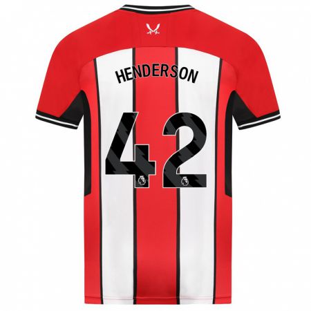 Kandiny Női Peyton Henderson #42 Piros Hazai Jersey 2023/24 Mez Póló Ing
