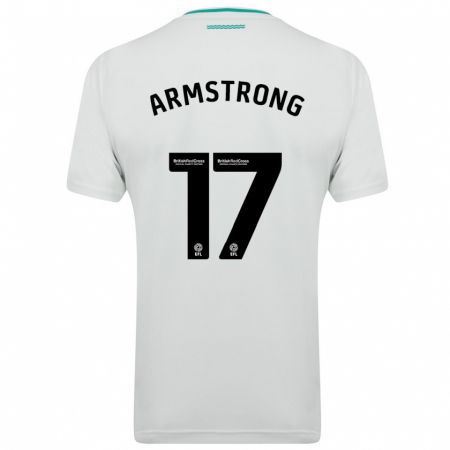 Kandiny Női Stuart Armstrong #17 Fehér Idegenbeli Jersey 2023/24 Mez Póló Ing